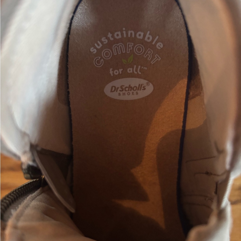 Dr. Scholl's Brown Ankle Booties with Side Zipper - Picture 6 of 8
